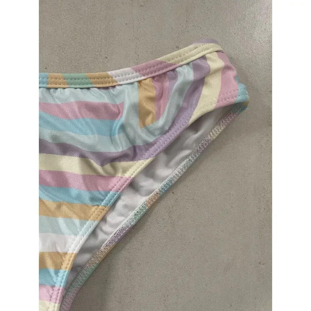 Kiddy Flowers Swim Bikini Bottom Striped North Shore Kenny Flowers